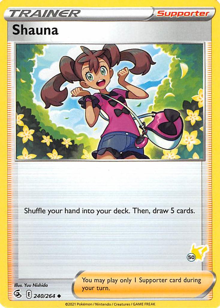 Shauna (240/264) (Pikachu Stamp #50) [Battle Academy 2022] | Card Citadel