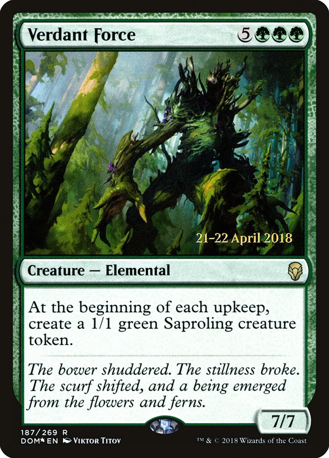 Verdant Force [Dominaria Promos] | Card Citadel