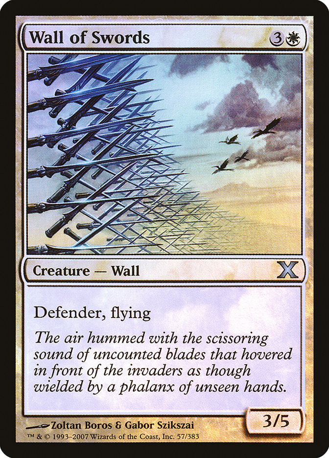 Wall of Swords (Premium Foil) [Tenth Edition] | Card Citadel