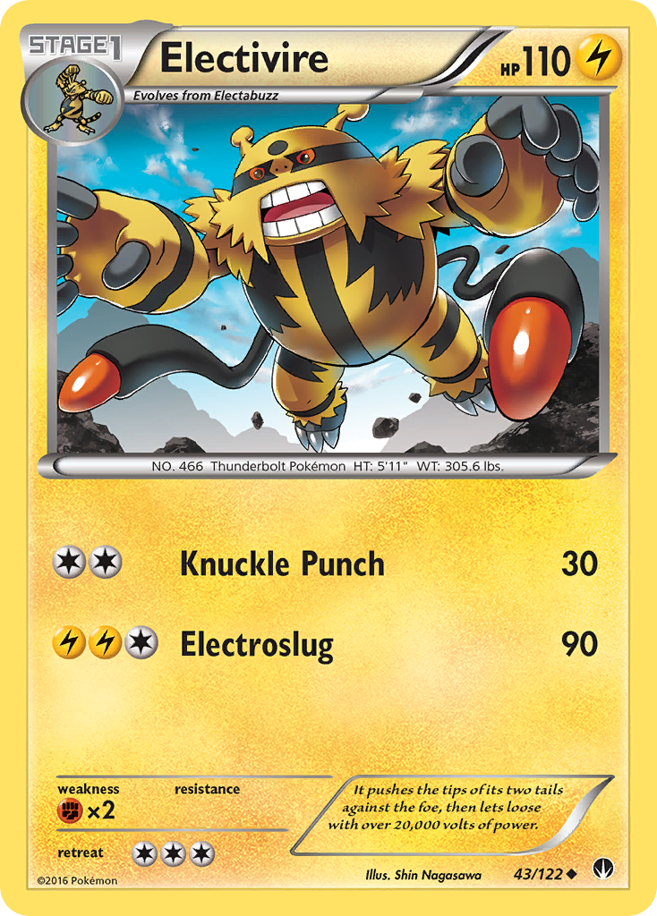 Electivire (43/122) [XY: BREAKpoint] | Card Citadel