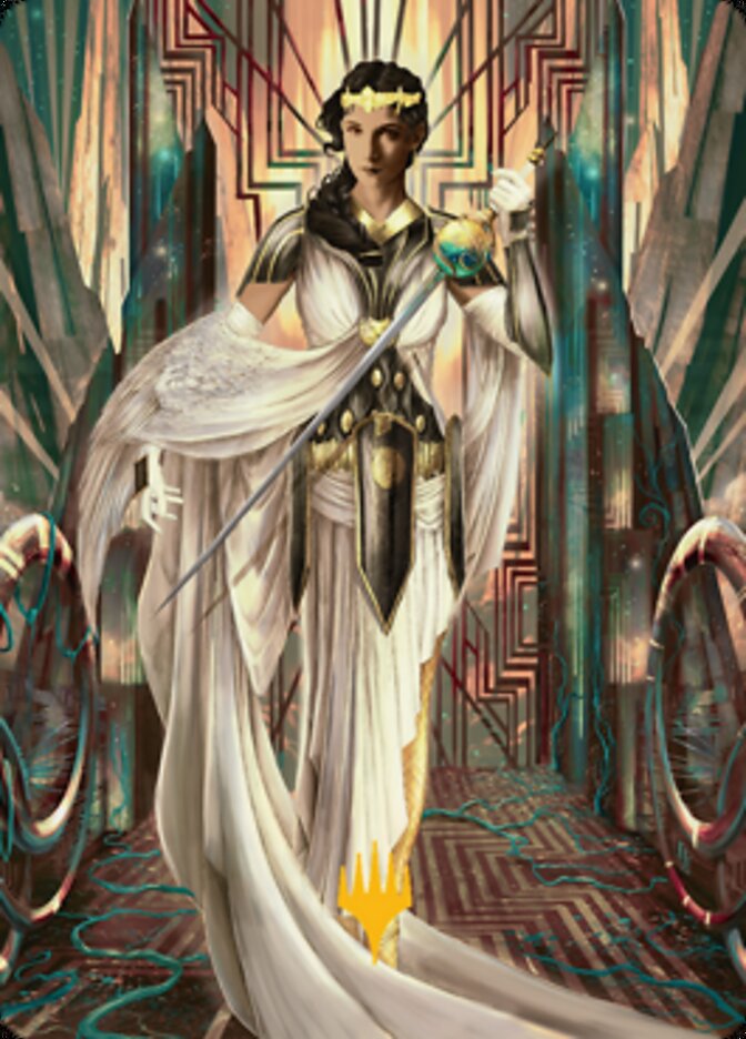 Elspeth Resplendent 2 Art Card (Gold-Stamped Signature) [Streets of New Capenna Art Series] | Card Citadel