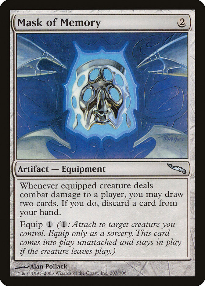 Mask of Memory [Mirrodin] | Card Citadel