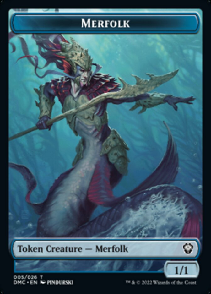 Merfolk Token [Dominaria United Commander Tokens] | Card Citadel