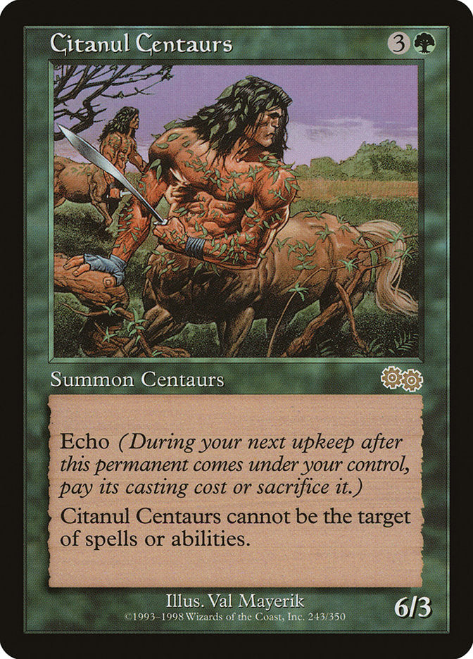 Citanul Centaurs [Urza's Saga] | Card Citadel