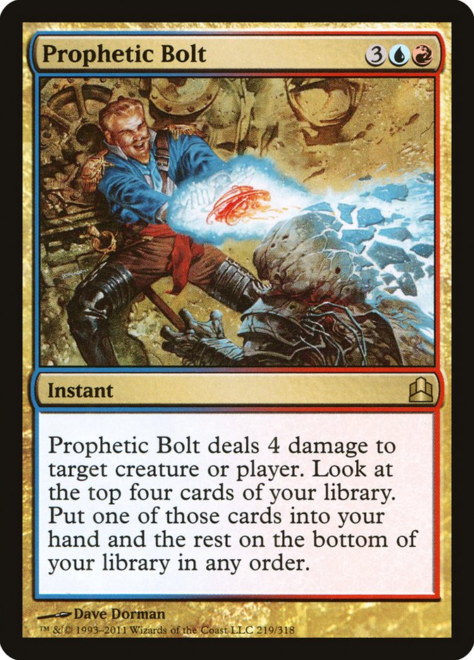 Prophetic Bolt [Commander 2011] | Card Citadel