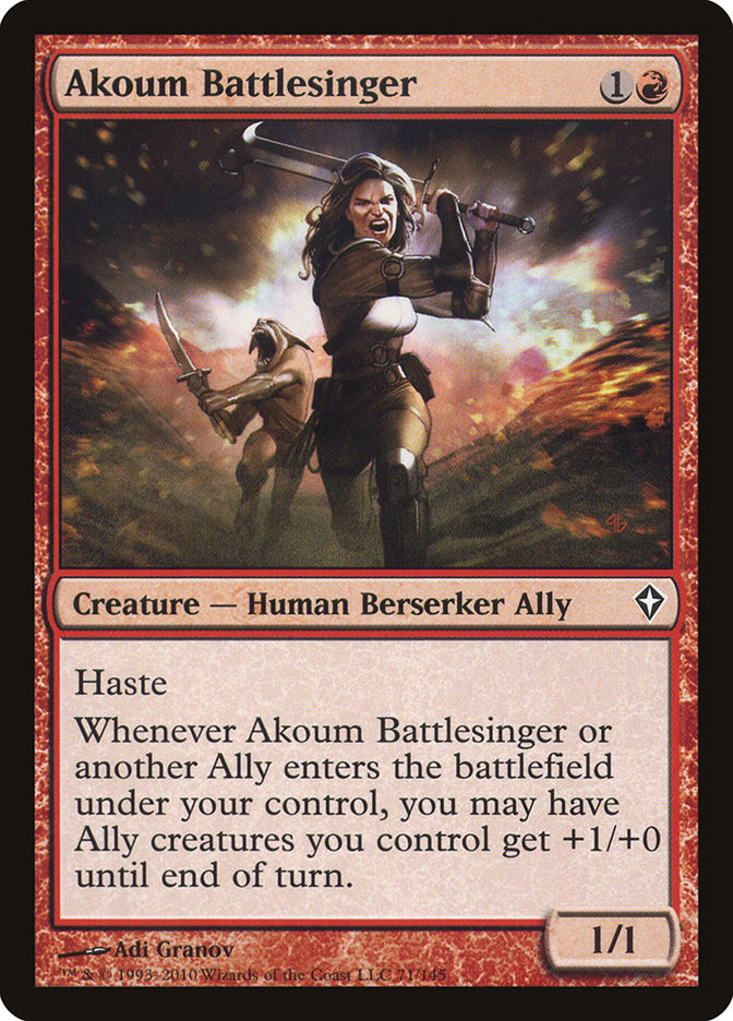 Akoum Battlesinger [Worldwake] | Card Citadel