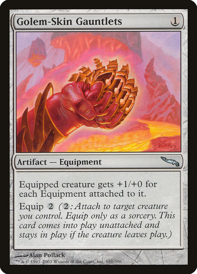 Golem-Skin Gauntlets [Mirrodin] | Card Citadel