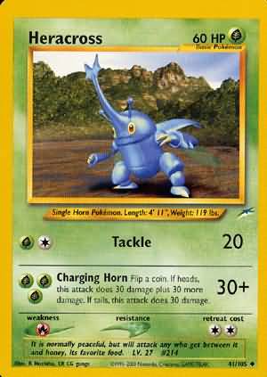 Heracross (41/105) [Neo Destiny Unlimited] | Card Citadel