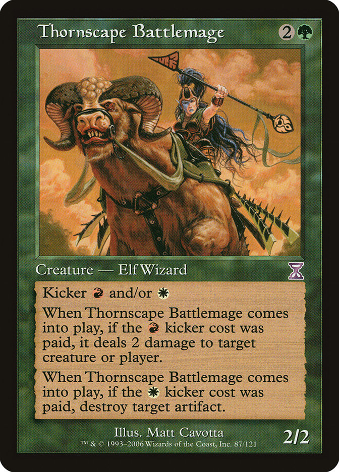 Thornscape Battlemage [Time Spiral Timeshifted] | Card Citadel