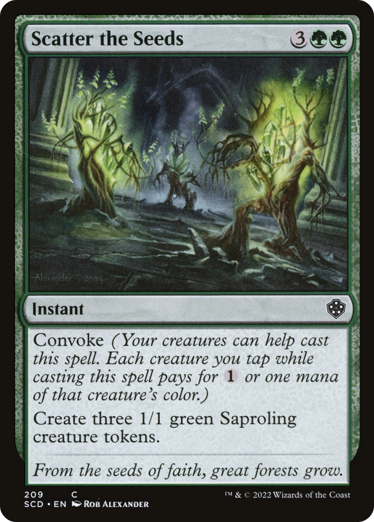 Scatter the Seeds [Starter Commander Decks] | Card Citadel