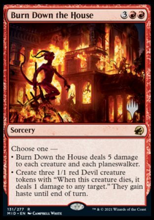 Burn Down the House (Promo Pack) [Innistrad: Midnight Hunt Promos] | Card Citadel