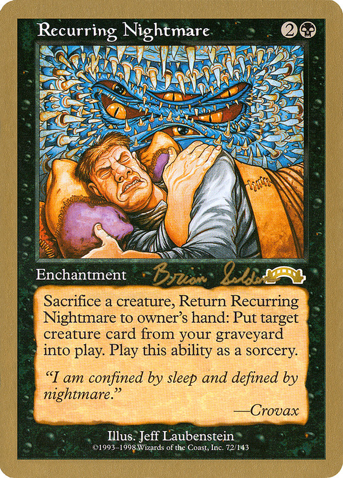 Recurring Nightmare (Brian Selden) [World Championship Decks 1998] | Card Citadel