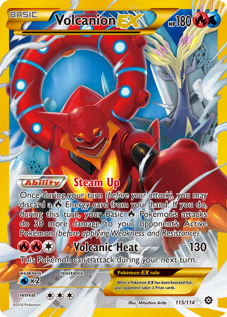 Volcanion EX (115/114) [XY: Steam Siege] | Card Citadel