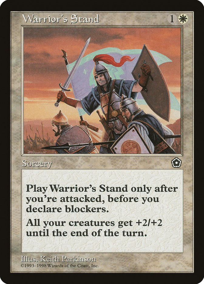 Warrior's Stand [Portal Second Age] | Card Citadel
