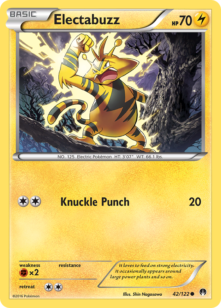 Electabuzz (42/122) [XY: BREAKpoint] | Card Citadel
