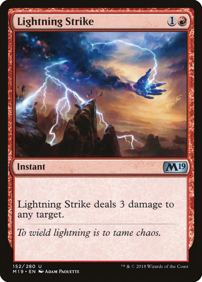 Lightning Strike [Core Set 2019] | Card Citadel