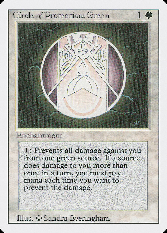 Circle of Protection: Green [Revised Edition] | Card Citadel