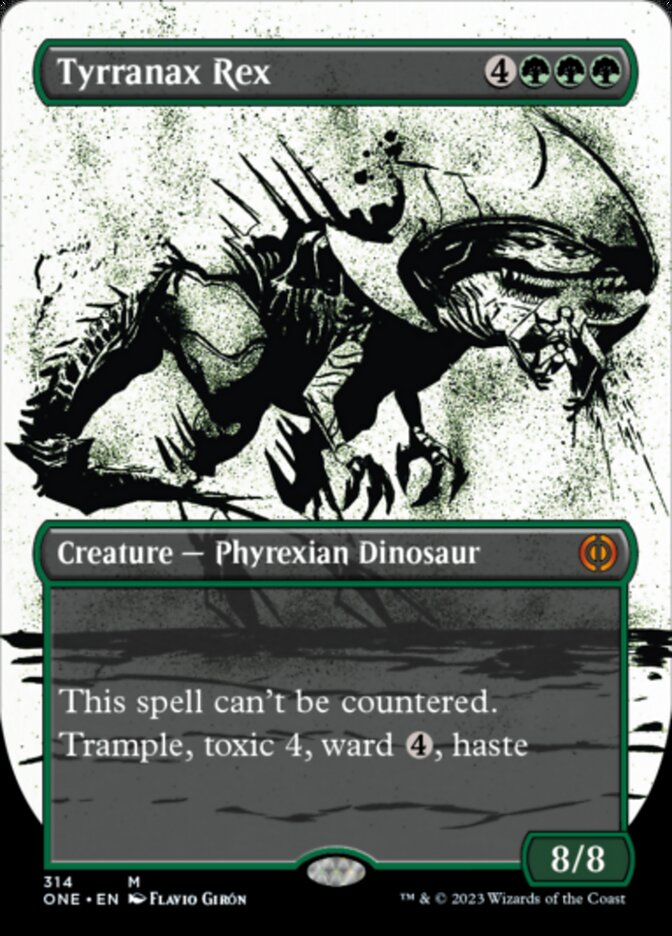 Tyrranax Rex (Borderless Ichor) [Phyrexia: All Will Be One] | Card Citadel