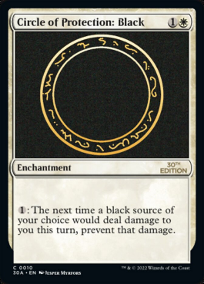 Circle of Protection: Black [30th Anniversary Edition] | Card Citadel