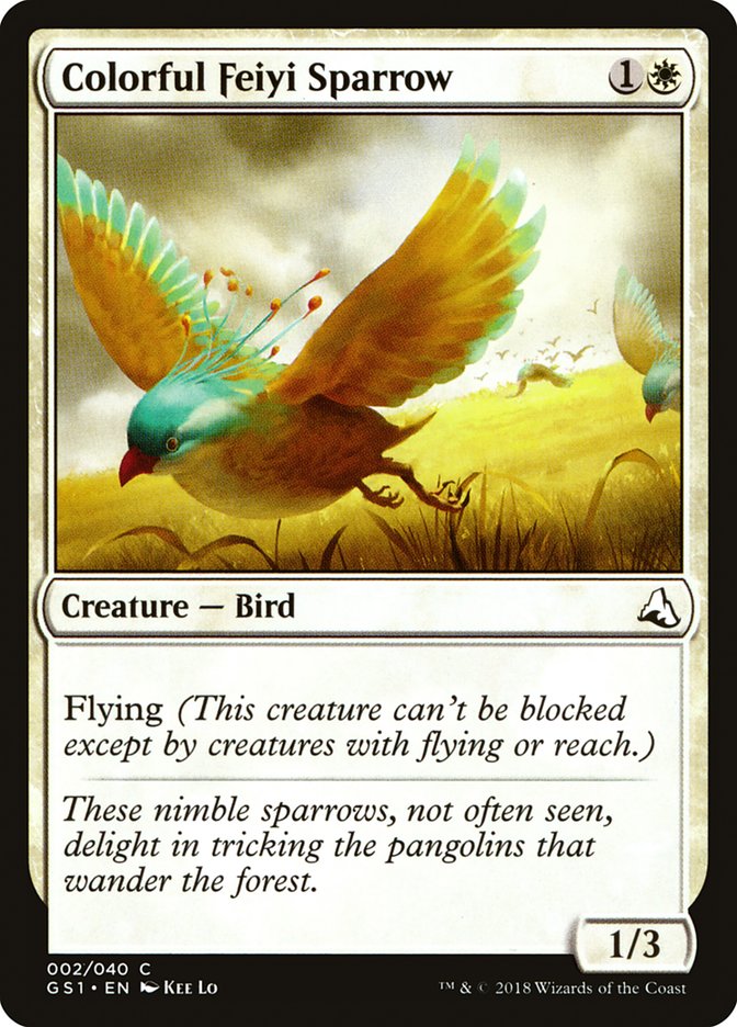 Colorful Feiyi Sparrow [Global Series Jiang Yanggu & Mu Yanling] | Card Citadel