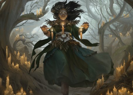 Candlegrove Witch 1 Art Card [Innistrad: Midnight Hunt Art Series] | Card Citadel