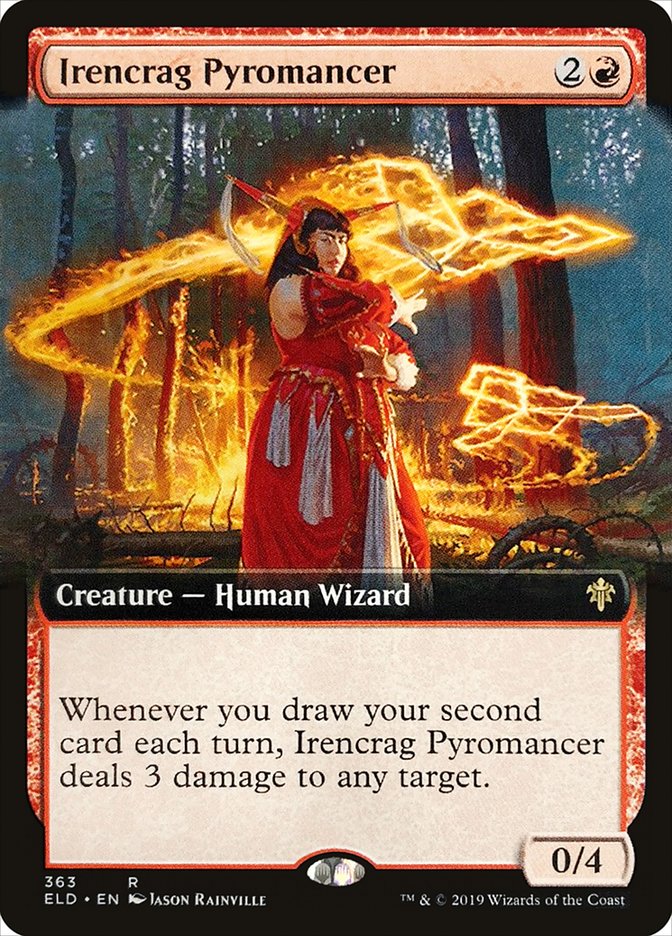 Irencrag Pyromancer (Extended Art) [Throne of Eldraine] | Card Citadel