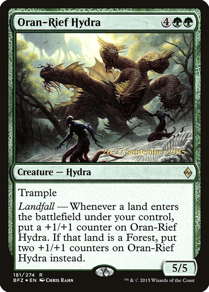 Oran-Rief Hydra (Prerelease Promo) [Battle for Zendikar Prerelease Promos] | Card Citadel