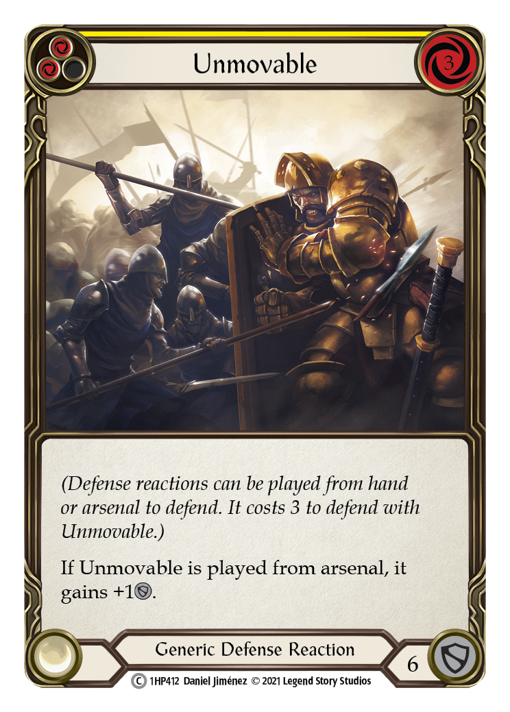 Unmovable (Yellow) [1HP412] | Card Citadel