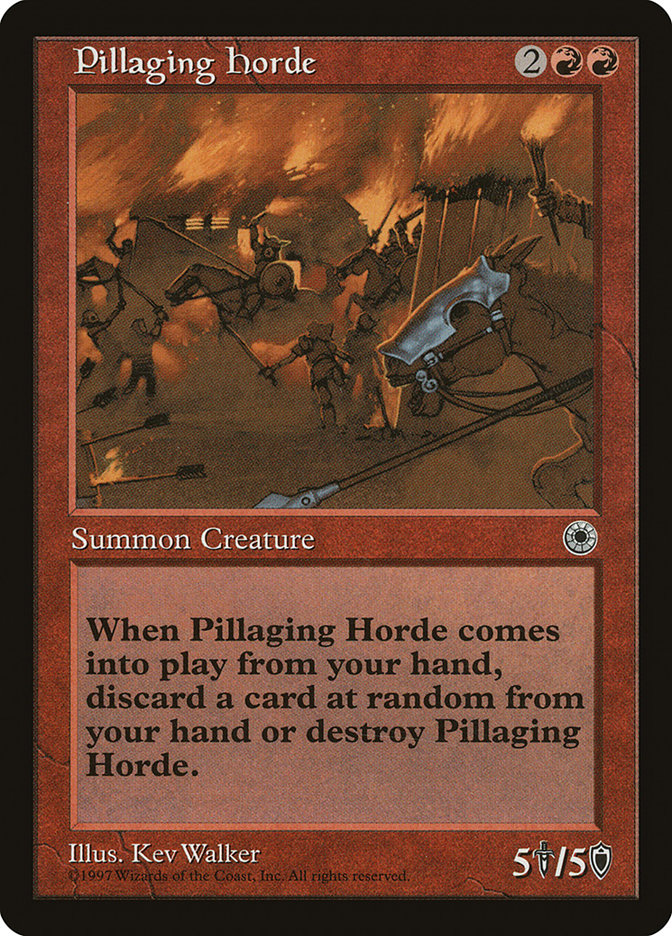 Pillaging Horde [Portal] | Card Citadel