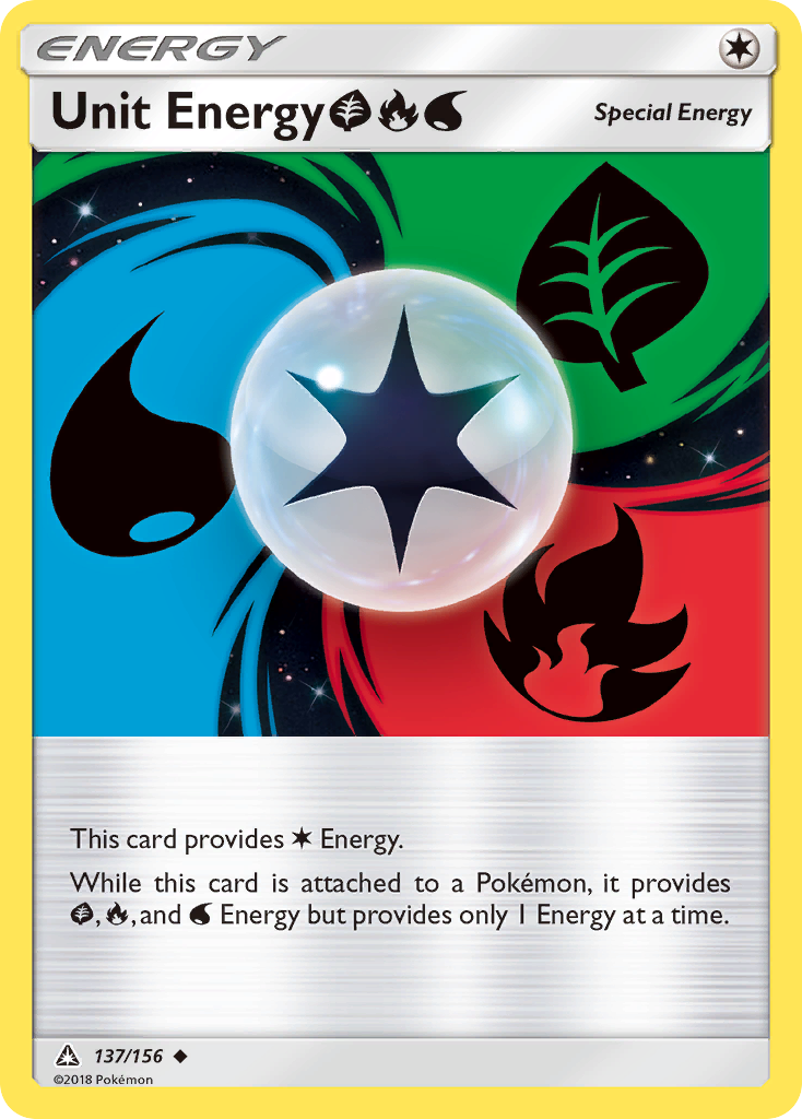 Unit Energy (137/156) (Grass, Fire, Water) [Sun & Moon: Ultra Prism] | Card Citadel