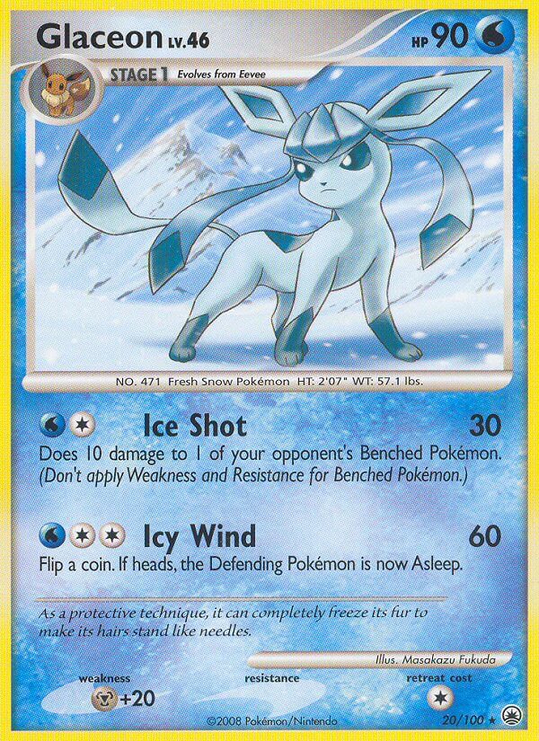 Glaceon (20/100) (Theme Deck Exclusive) [Diamond & Pearl: Majestic Dawn] | Card Citadel