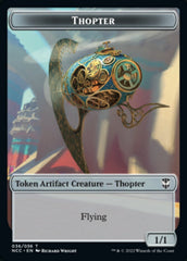 Thopter // Treasure (013) Double-sided Token [Streets of New Capenna Commander Tokens] | Card Citadel