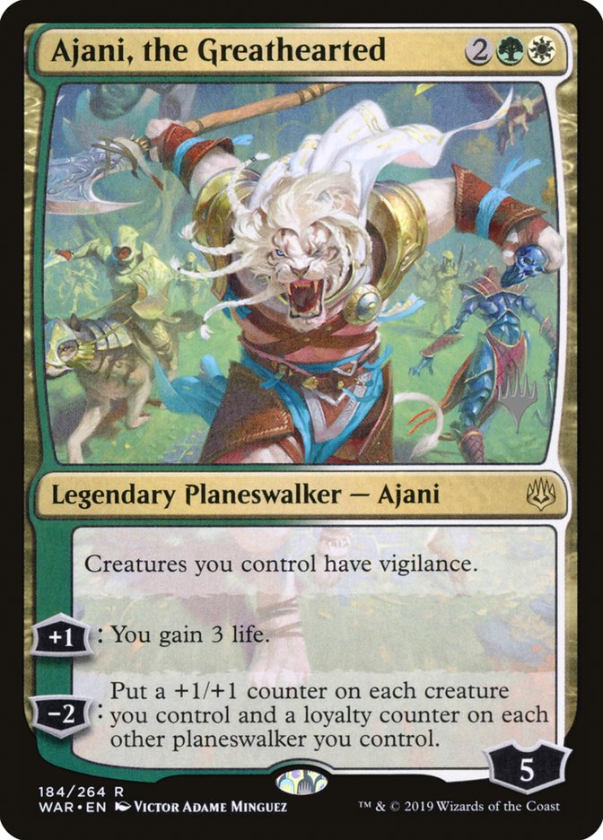 Ajani, the Greathearted [War of the Spark Promos] | Card Citadel