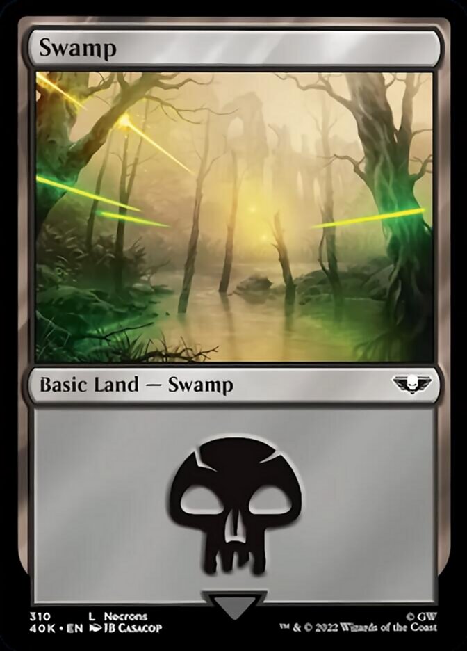 Swamp (310) (Surge Foil) [Universes Beyond: Warhammer 40,000] | Card Citadel
