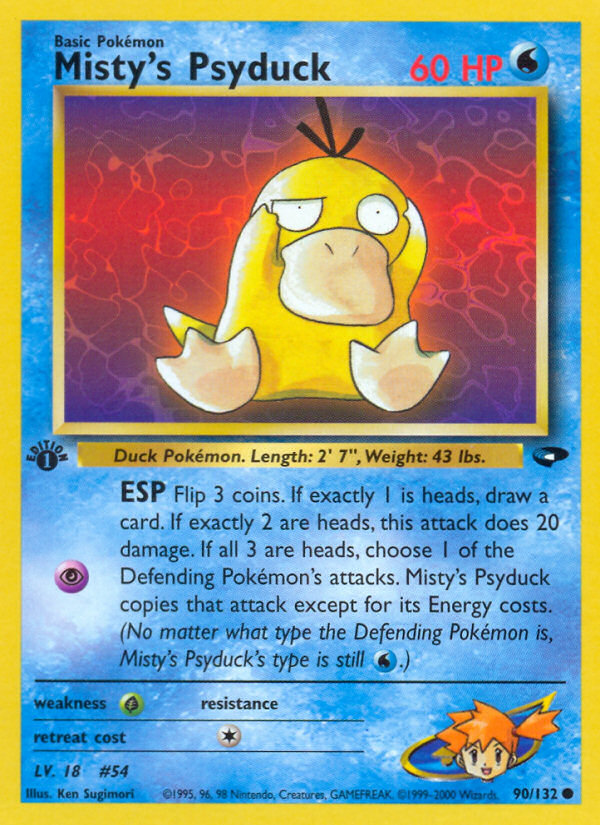Misty's Psyduck (90/132) [Gym Challenge 1st Edition] | Card Citadel