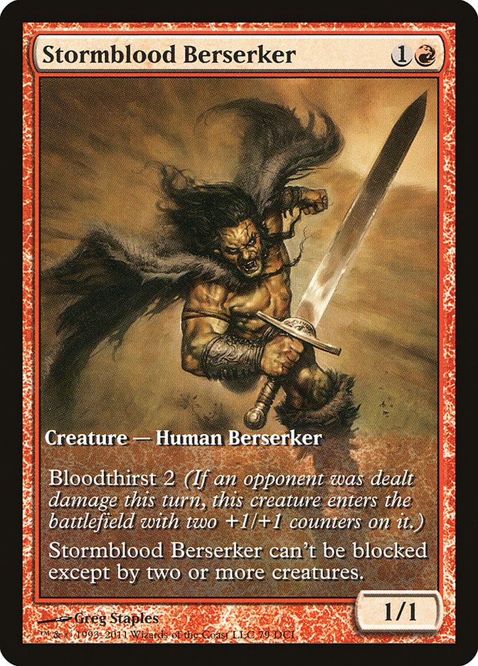 Stormblood Berserker [Magic 2012 Promos] | Card Citadel