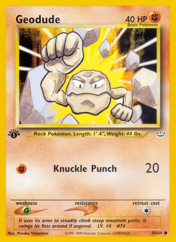 Geodude (44/64) [Neo Revelation 1st Edition] | Card Citadel