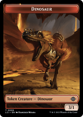 Treasure (0002) // Dinosaur (0009) Double-Sided Token [Jurassic World Collection Tokens] | Card Citadel