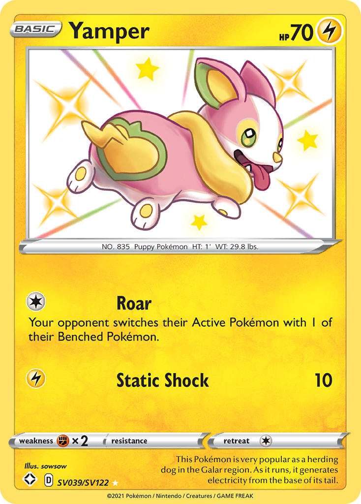 Yamper (SV039/SV122) [Sword & Shield: Shining Fates] | Card Citadel