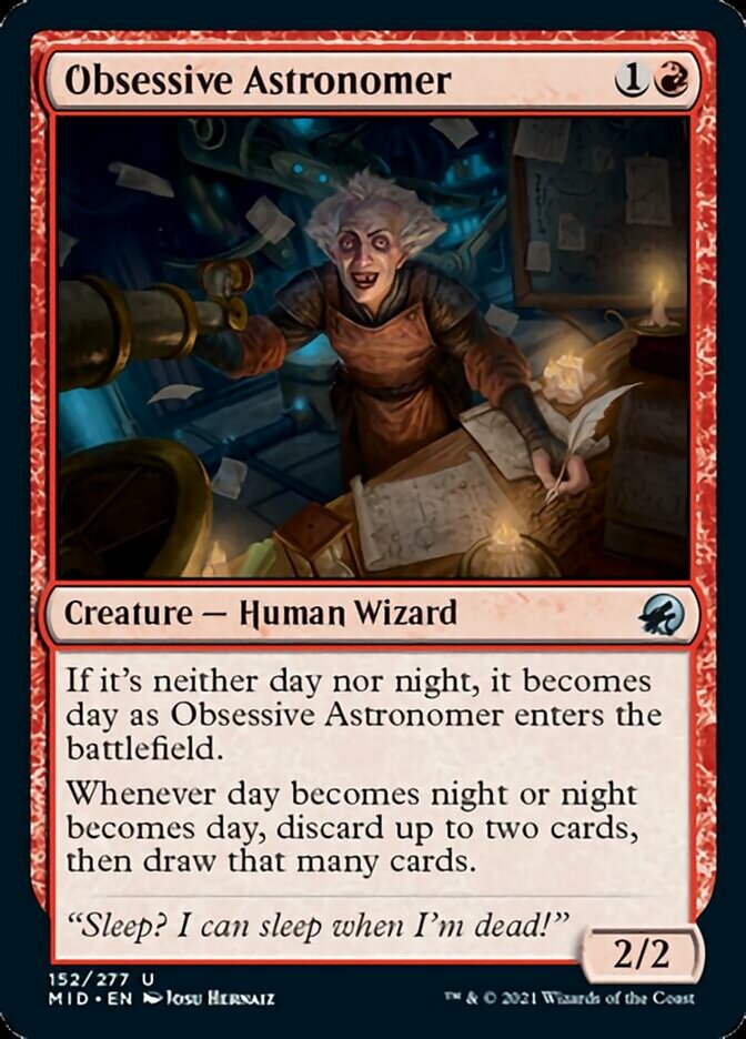 Obsessive Astronomer [Innistrad: Midnight Hunt] | Card Citadel