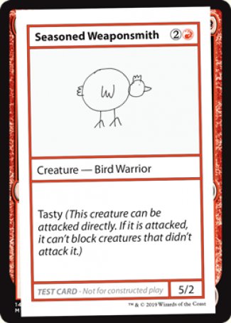 Seasoned Weaponsmith (2021 Edition) [Mystery Booster Playtest Cards] | Card Citadel