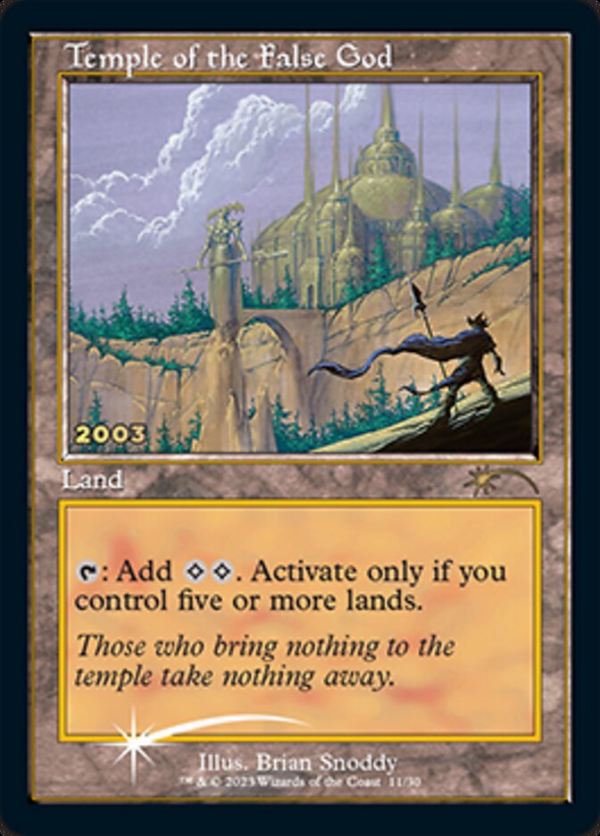 Temple of the False God [30th Anniversary Promos] | Card Citadel