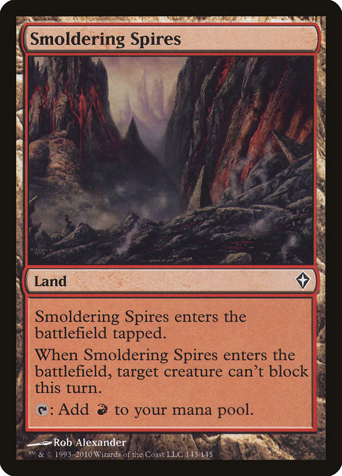 Smoldering Spires [Worldwake] | Card Citadel