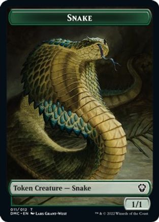 Snake // Hydra Double-sided Token [Dominaria United Commander Tokens] | Card Citadel