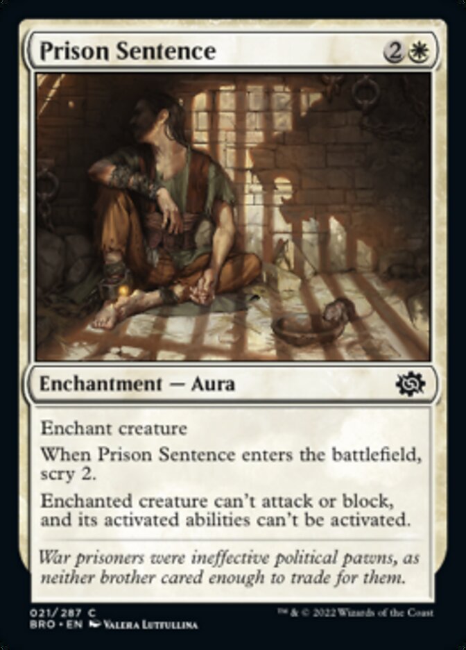 Prison Sentence [The Brothers' War] | Card Citadel