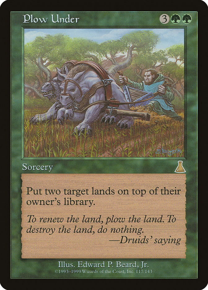 Plow Under [Urza's Destiny] | Card Citadel