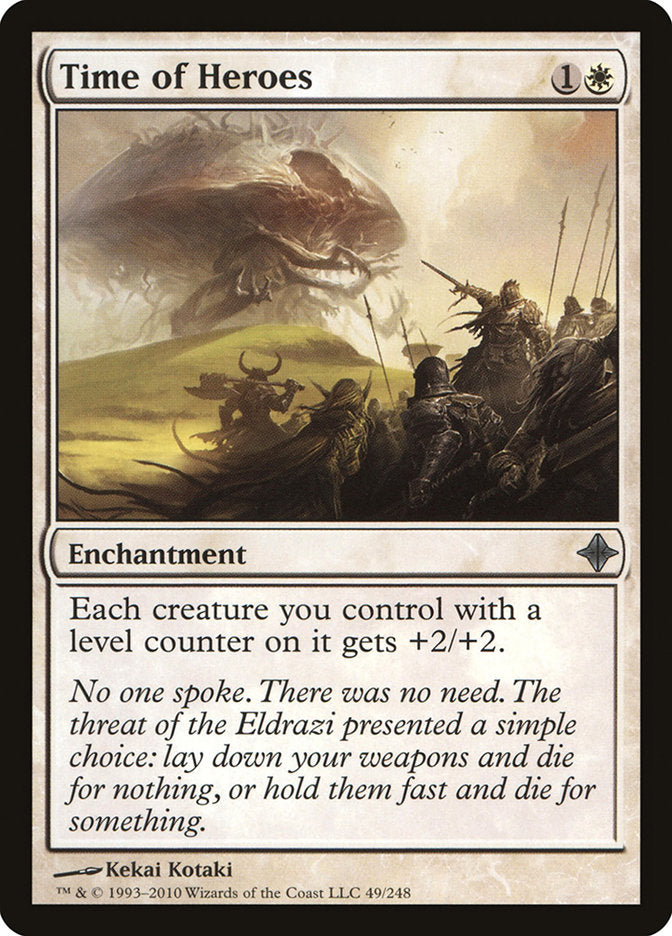 Time of Heroes [Rise of the Eldrazi] | Card Citadel