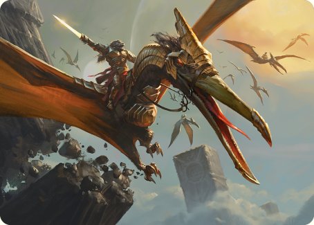 Skyhunter Strike Force Art Card [Phyrexia: All Will Be One Art Series] | Card Citadel