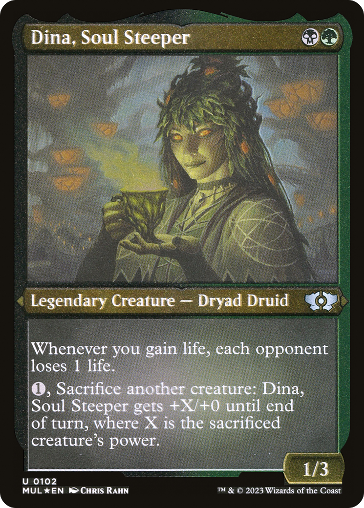 Dina, Soul Steeper (Foil Etched) [Multiverse Legends] | Card Citadel