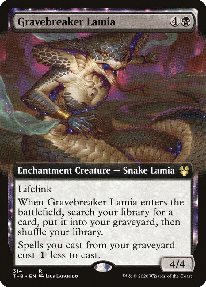 Gravebreaker Lamia (Extended Art) [Theros Beyond Death] | Card Citadel